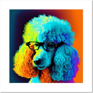 Nerdy Pop Art Poodle Posters and Art